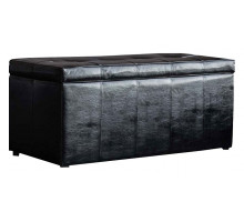 Банкетка-сундук Лонг черная