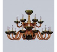 Подвесная люстра Bohemia Ivele Crystal Ivele Crystal 1 1308/12+6/360/2d G Am/Amber-Green/H-1J