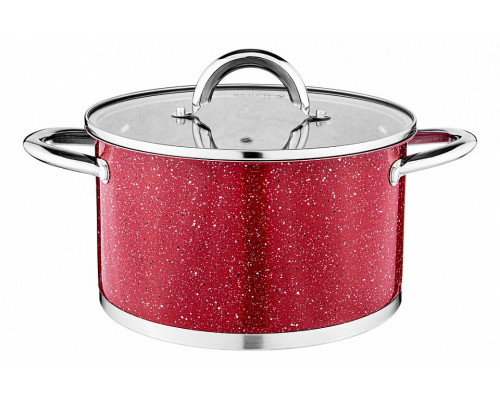 Кастрюля (6 л) Agness Red Marble 937-324