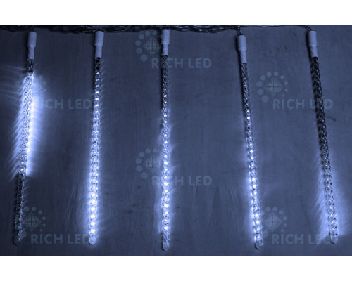 Гирлянда Супернить Светодиодные сосульки [50 см] RL-MT10*0.8C-12V-W/W
