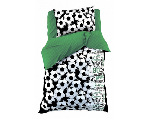 Постельное белье полутораспальное Футбольный мяч