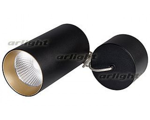 Подвесной светильник Arlight  SP-POLO-R85-2-15W Warm White 40deg (Black, Gold Ring)