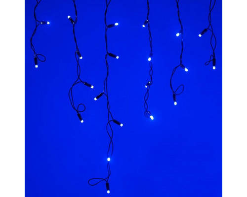 Бахрома световая [2.4x0.6 м] Edge ARD-EDGE-CLASSIC-2400x600-BLACK-88LED-FLASH BLUE (230V, 6W)