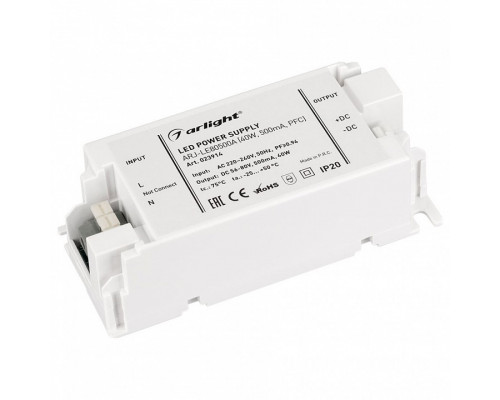 Блок питания Arlight  ARJ-LE80500A (40W, 500mA, PFC)