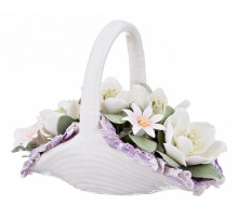 Фигура настольная (13.5х7х11 см) Корзина с цветами 461-229