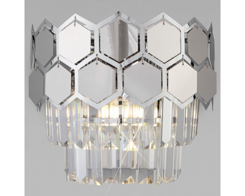 Накладной светильник Eurosvet Ariana 10113/2 хром/прозрачный хрусталь Strotskis