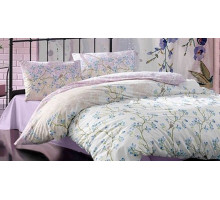 Постельное белье евростандарт Layla Mavi