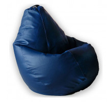 Кресло-мешок Синяя ЭкоКожа 3XL