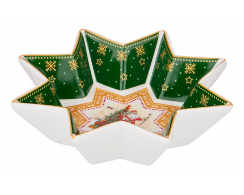 Блюдо (17x4 см) Дед Мороз 85-1625