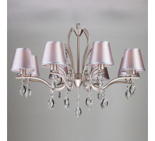 Подвесная люстра Eurosvet Aurelia 10089/8 сатин-никель/прозрачный хрусталь Strotskis