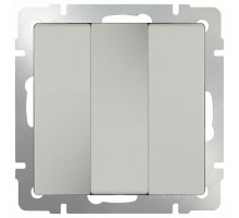 Выключатель трехклавишный без рамки Werkel Слоновая кость WL03-SW-3G-ivory