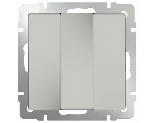 Выключатель трехклавишный без рамки Werkel Слоновая кость WL03-SW-3G-ivory