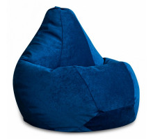 Кресло-мешок Синий Микровельвет L