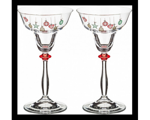 Набор из 2 подсвечников Елочные игрушки 674-468