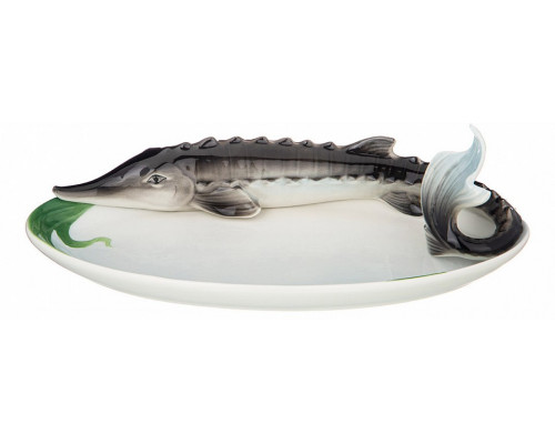 Блюдо декоративное (17 см) Осётр 58-600