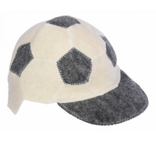 Шапка для бани универсальная Футбольный мяч