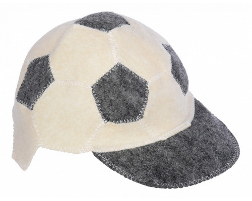 Шапка для бани универсальная Футбольный мяч