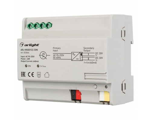 Блок питания Arlight ARJ-KN3 ARJ-KN301CC-DIN (100-240V, 640mA)
