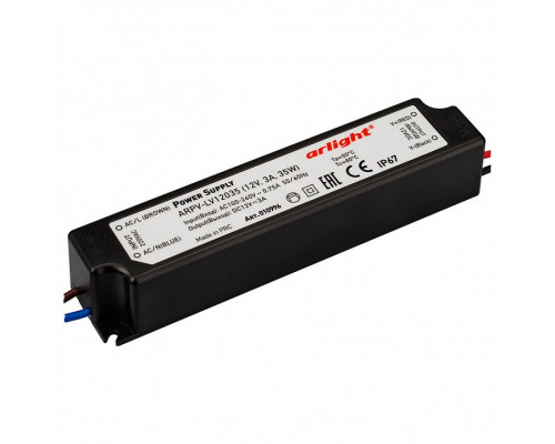 Блок питания Arlight  ARPV-LV12035 (12V, 3.0A, 36W)