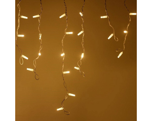 Бахрома световая [2.4x0.6 м] Edge ARD-EDGE-CLASSIC-2400x600-WHITE-88LED-FLASH WARM (230V, 6W)