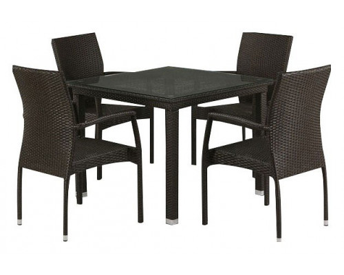 Набор уличный T257A/Y379A-W53 Brown 4Pcs