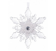 Елочная игрушка (13 см) Снежинка 788-086