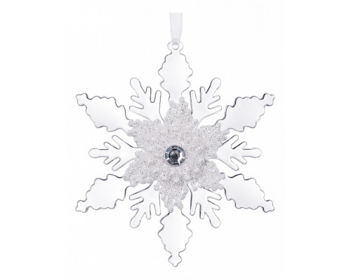 Елочная игрушка (13 см) Снежинка 788-086
