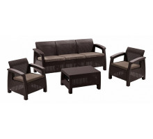 Набор уличный Yalta 3set Yalta 3set AFM-1030A Brown/Cappuccino