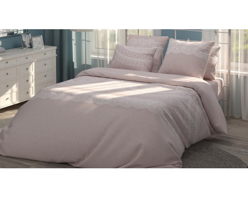 Постельное белье двуспальное Кружевная Пудра