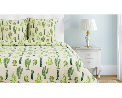 Постельное белье двуспальное Кактусы