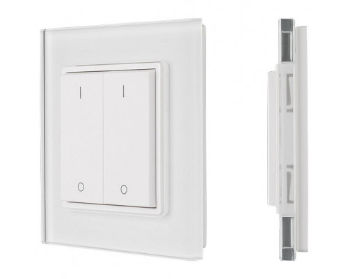 Панель-диммера сенсорная встраиваемая Arlight SR-2833 SR-2833K2-RF-UP White (3V, DIM,2 зоны)