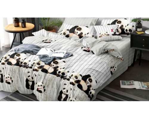 Постельное белье полутораспальное Панды