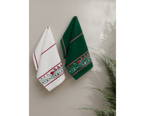 Набор из NONE полотенец для кухни (30x50 см) Christmas