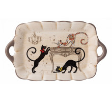 Блюдо декоративное (23.5x14x2.5 см) Парижские коты 358-1741