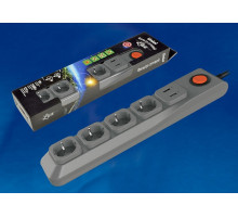 Удлинитель с выключателем Uniel S-Gsl5-3U S-GSL5-3U GREY