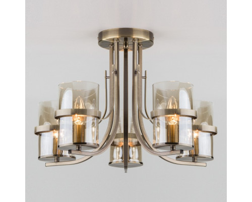 Потолочная люстра Eurosvet Coppa 60085/5 античная бронза