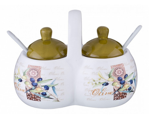 Банка для пищевых продуктов (17х10х13 см) Оливки 358-1341