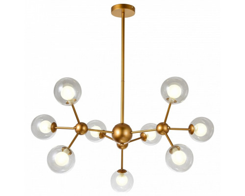 Люстра на штанге Natali Kovaltseva Venti VENTI 81422/8C GOLD SATIN