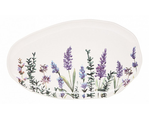 Блюдо декоративное (36 см) Bronco лаванда 189-251
