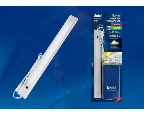 Накладной светильник Uniel Silver ULI-F40-5W/4200K SENSOR IP20 SILVER