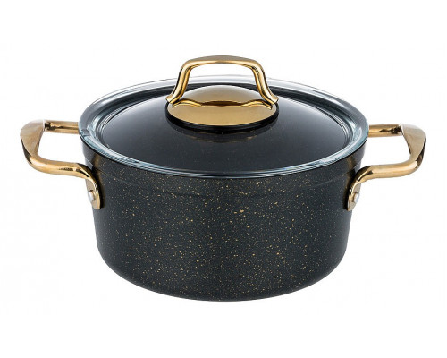 Кастрюля (2.7 л) Agness Премиум Черное золото 936-212