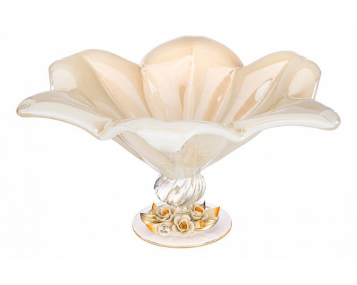 Чаша декоративная (40х24 см) White Cristal Avorio Giusy 647-762