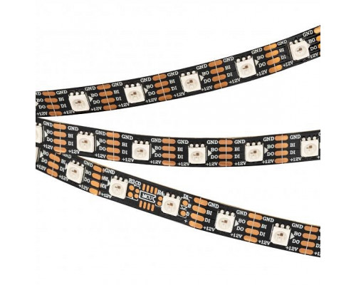 Лента светодиодная Arlight SPI-5000-RAM-5060-60 12V Cx1 RGB-Auto (Black 10mm, 8W/m, IP20) 029758