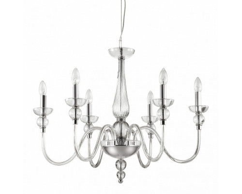 Подвесная люстра Ideal Lux Doge DOGE SP6 TRASPARENTE