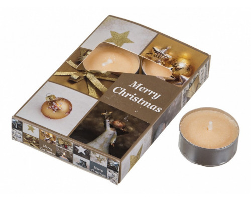 Набор из 6 свечей декоративных (4x2 см) Merry Christmas 348-441