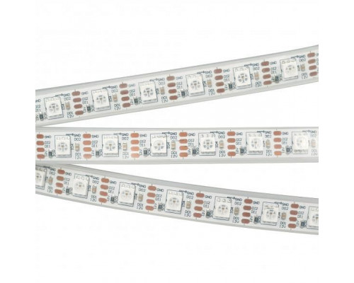 Лента светодиодная Arlight SPI-5000PGS-RAM-5060-60 12V Cx1 RGB-Auto (12mm, 8W/m, IP67) 029449