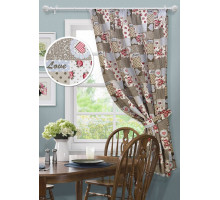 Портьера (136x175 см) 1шт. Love