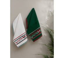 Набор из NONE полотенец для кухни (30x50 см) Christmas