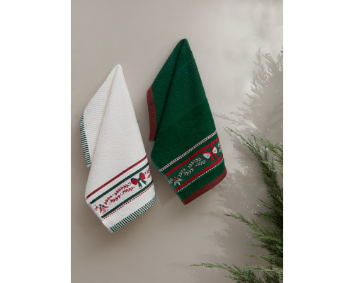 Набор из NONE полотенец для кухни (30x50 см) Christmas