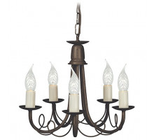 Подвесная люстра Elstead Lighting Minster MN5 BLK/GOLD